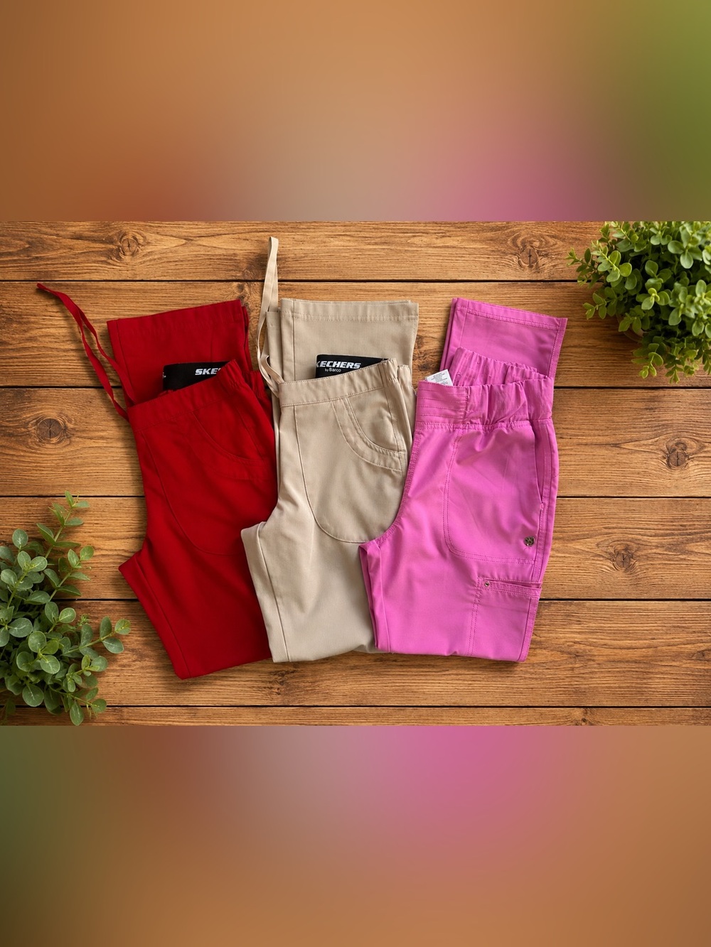 Skechers brand women’s scrub pants bundle